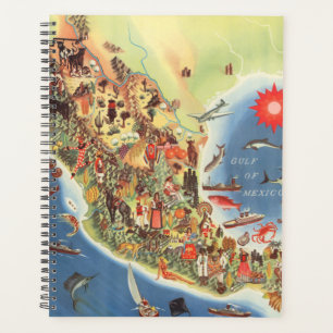 Mexico Pictorial Map by Miguel Gomez Medina Planner