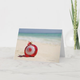 Mexico, Playa Del Carmen, christmas decoration Holiday Card
