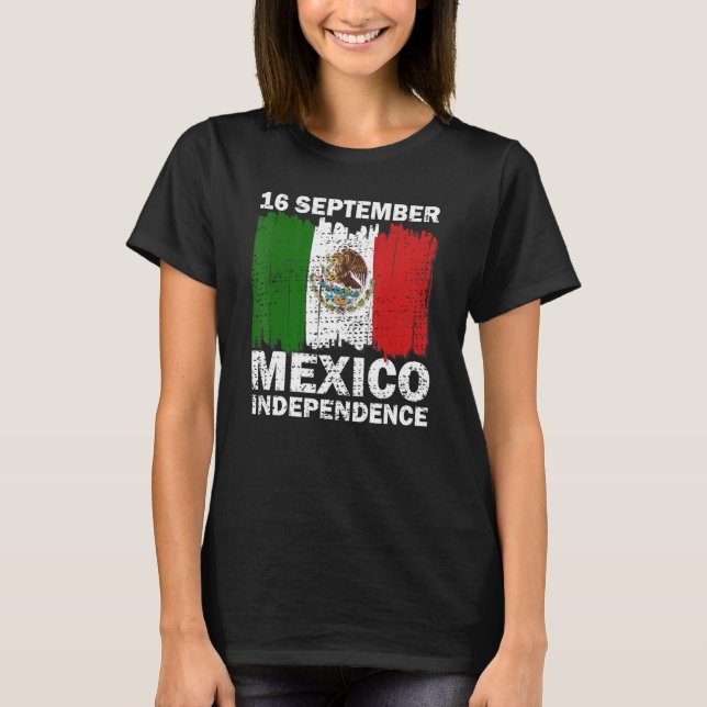Mexico Pride Independence Day 2022 Mexican Flag 20 T-Shirt (Front)