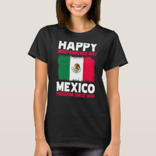 Mexico Pride Independence Day Retro Mexican Flag 2 T-Shirt