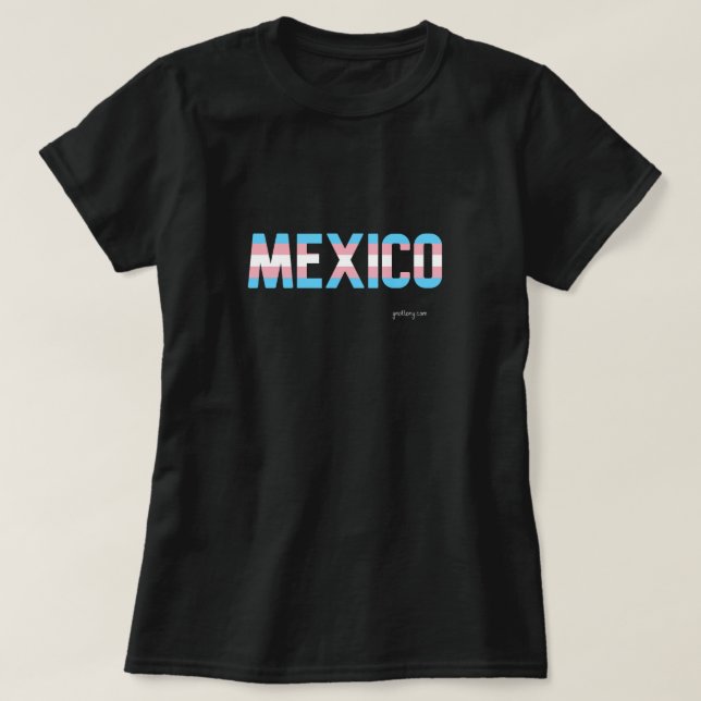 Mexico Pride Transgender Flag T-Shirt (Design Front)