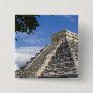 Mexico, Quintana Roo, near Cancun, Chichen 15 Cm Square Badge