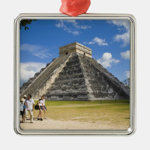 Mexico, Quintana Roo, near Cancun, Chichen 4 Metal Tree Decoration