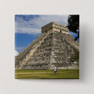 Mexico, Quintana Roo, near Cancun, Chichen 6 15 Cm Square Badge