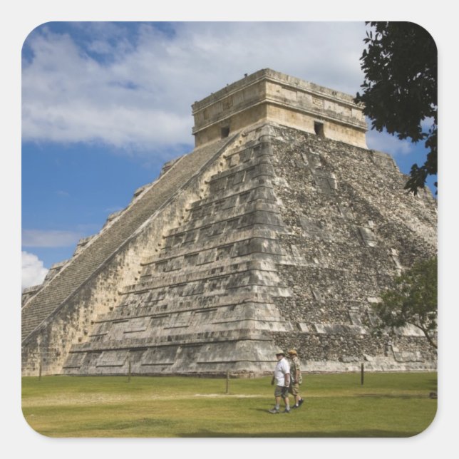 Mexico, Quintana Roo, near Cancun, Chichen 6 Square Sticker (Front)