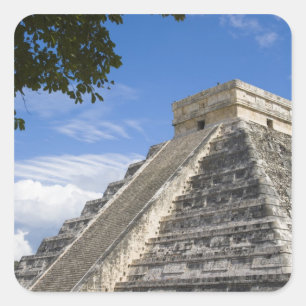 Mexico, Quintana Roo, near Cancun, Chichen Square Sticker