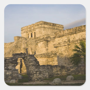 Mexico, Quintana Roo, Yucatan Peninsula, Square Sticker
