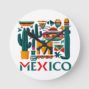 MEXICO ROUND CLOCK