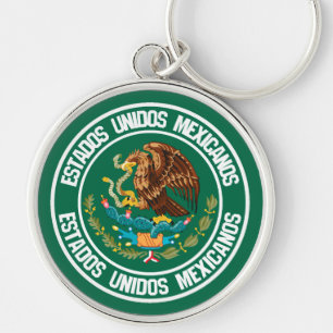 Mexico Round Emblem Key Ring