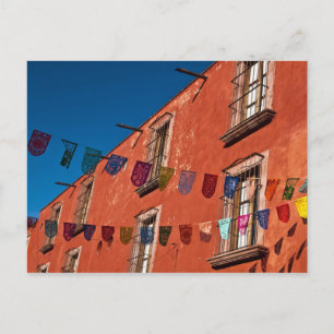 Mexico, San Miguel de Allende. Colourful banners Postcard