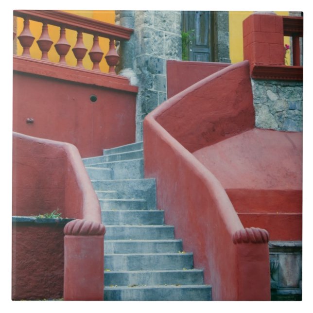 Mexico, San Miguel de Allende, Colourful Ceramic Tile (Front)