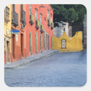 Mexico, San Miguel de Allende, Homes along Square Sticker