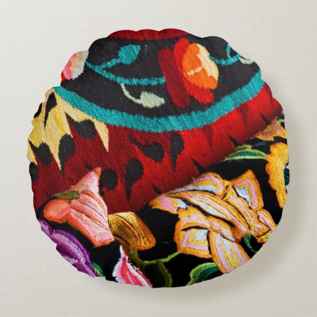 Mexico, San Miguel de Allende Round Cushion (Front)