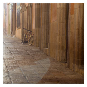 Mexico, San Miguel de Allende, Sidewalk with Ceramic Tile