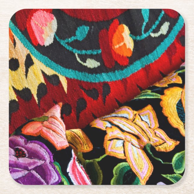 Mexico, San Miguel de Allende Square Paper Coaster (Front)