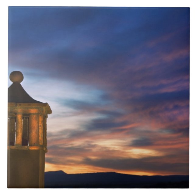 Mexico, San Miguel de Allende. Sunset over Tile (Front)