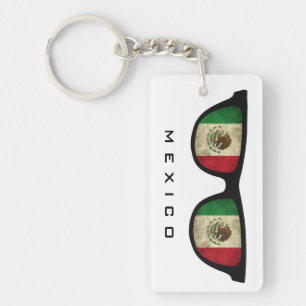 Mexico Shades custom text & colour key chain