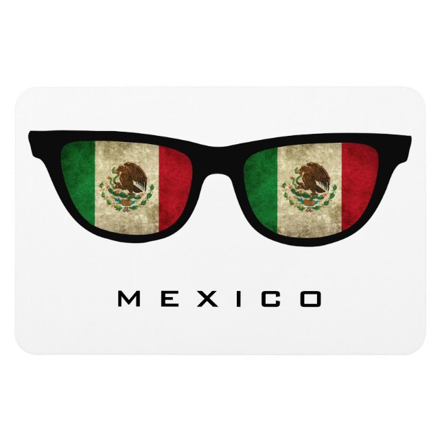 Mexico Shades custom text & colour magnet (Horizontal)