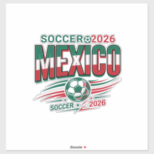 Mexico Soccer 2026 Soccer Bold Country Typography