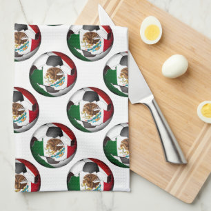 Mexico Soccer Ball Tea Towel
