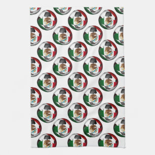 Mexico Soccer Ball Tea Towel