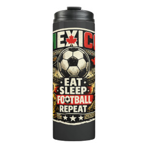 MEXICO Soccer Football Custom 2026 ANY YEAR  Thermal Tumbler