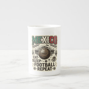 MEXICO Soccer Football Custom 2026 Bone China Mug