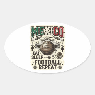 MEXICO Soccer Football Custom 2026 Oval Sticker