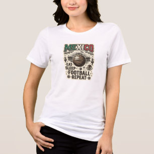 MEXICO Soccer Football Custom 2026 Tri-Blend Shirt