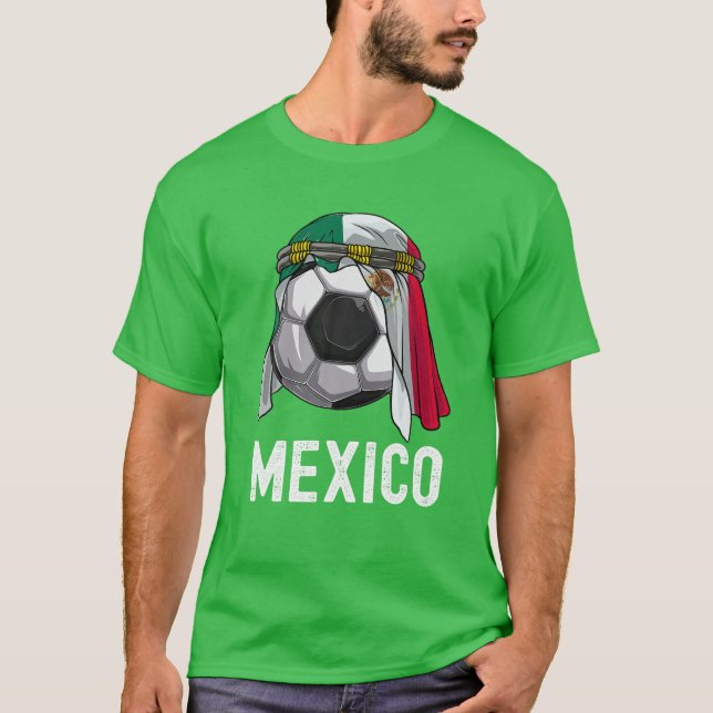 Mexico Soccer Love Mexican Jersey Futbol Football T-Shirt (Front)
