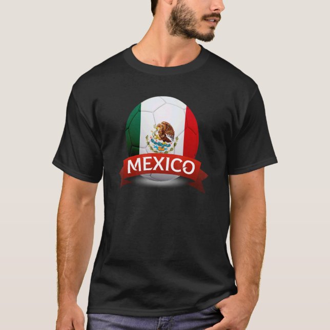 Mexico Soccer National Team World Football Champio T-Shirt (Front)