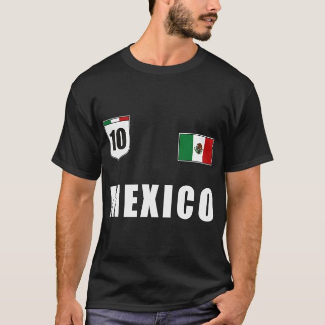 Mexico Soccer Player For Mexican Jersey Football F T-Shirt (Front)