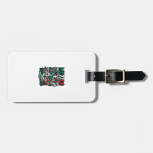 Mexico Soccer Skeleton Striker Nations Premium Spo Luggage Tag