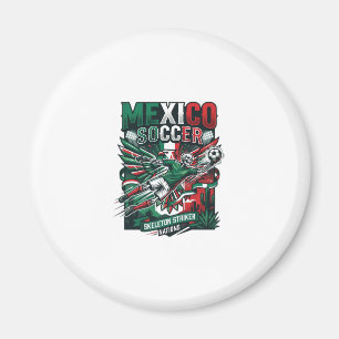 Mexico Soccer Skeleton Striker Nations Premium Spo Magnet