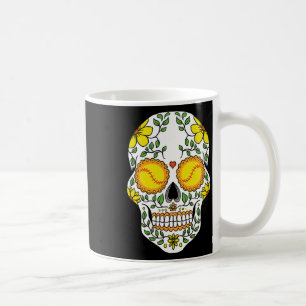 Mexico Softll Sugar Skull Youth Team Coach Fan Pit Coffee Mug