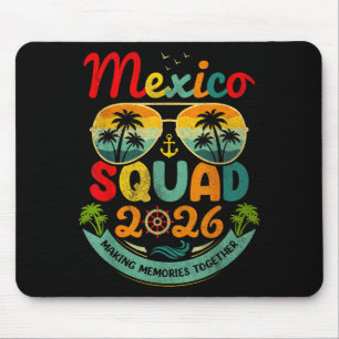 Mexico squad 2026 tropical beach vacation vintageM Mouse Pad