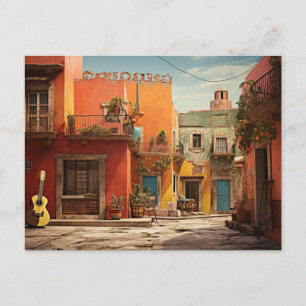Mexico Streets Postcard