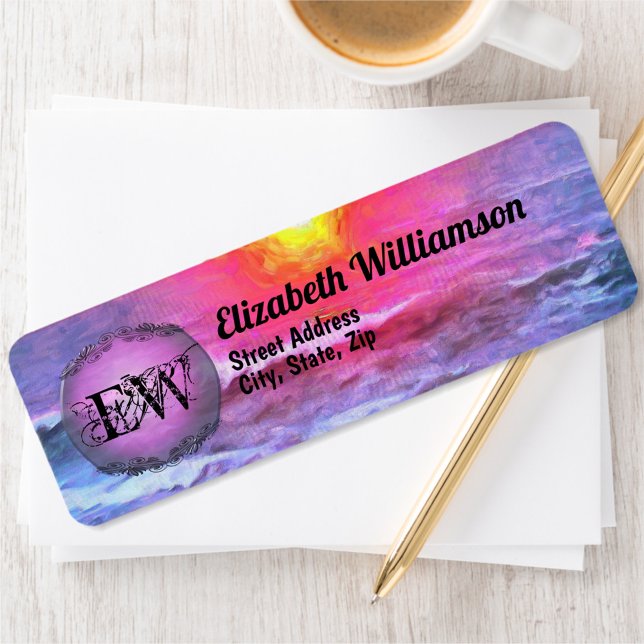 Mexico Sunset 0909 Address Return Address Label (Creator Uploaded)