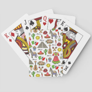 Mexico   Symbols Pattern Playing Cards