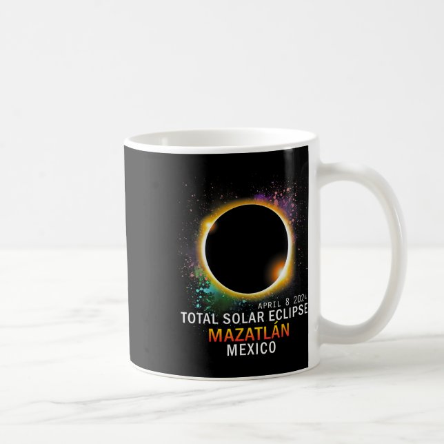 Mexico Total Solar Eclipse 2024  Coffee Mug (Right)