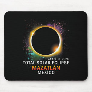Mexico Total Solar Eclipse 2024 Mouse Pad