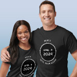 Mexico Total Solar Eclipse 2024 T-Shirt<br><div class="desc">Celebrate the Total Solar Eclipse on April 8th,  2024 in Mexico.  Change the text to customise.</div>