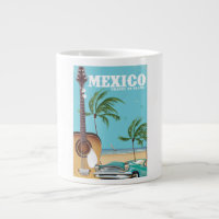 Mexico - travel By Plane travel poster