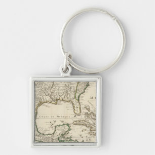 Mexico, United States Key Ring