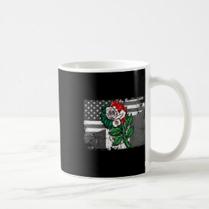 Mexico Us Flag Mexican Flag American Flag Rose Coffee Mug