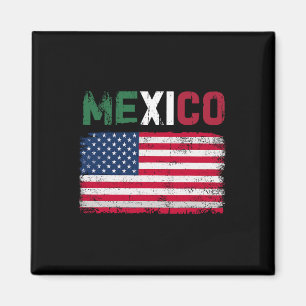Mexico Us Flag Patriot Mexican Flag American Flag Magnet