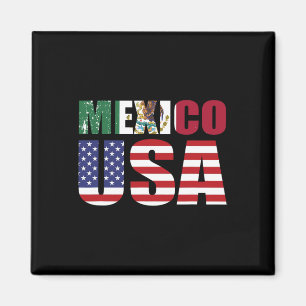 Mexico Us Flag Patriot Mexican Flag American Flag Magnet