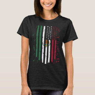 Mexico Us Flag Patriot Mexican Flag American Flag T-Shirt
