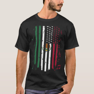 Mexico Us Flag Patriot Mexican Flag American Flag T-Shirt