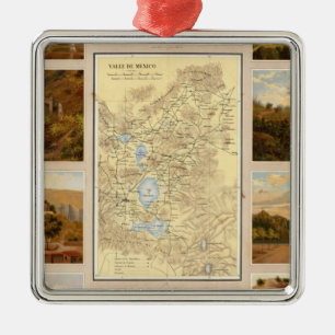 Mexico Valley Metal Ornament